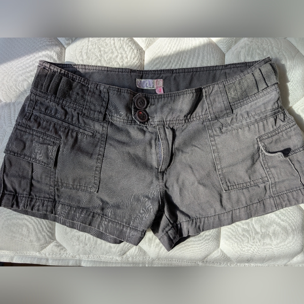 Ardene Women's Charcoal Cargo Shorts